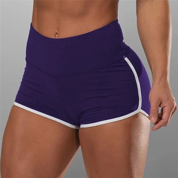 Short de sport sexy taille haute pour femme, leggings de yoga, slips athlétiques, shorts skinny respirants, entraînement de gym, fitness