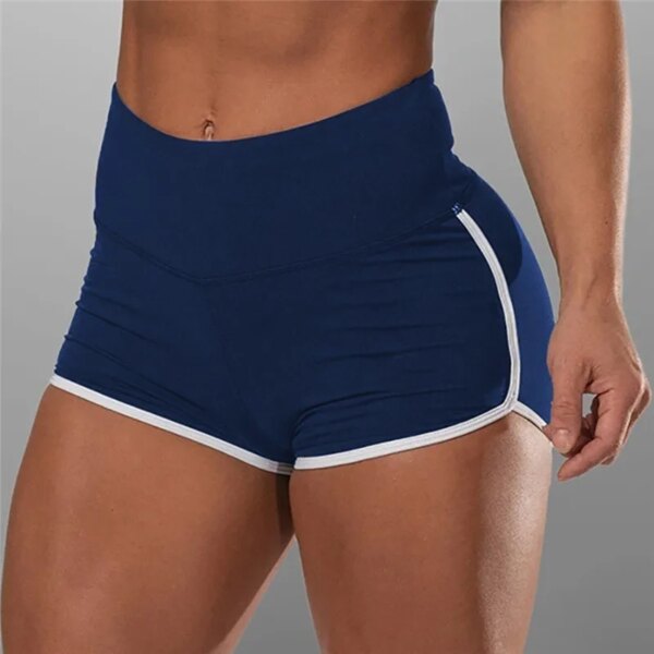 Short de sport sexy taille haute pour femme, leggings de yoga, slips athlétiques, shorts skinny respirants, entraînement de gym, fitness