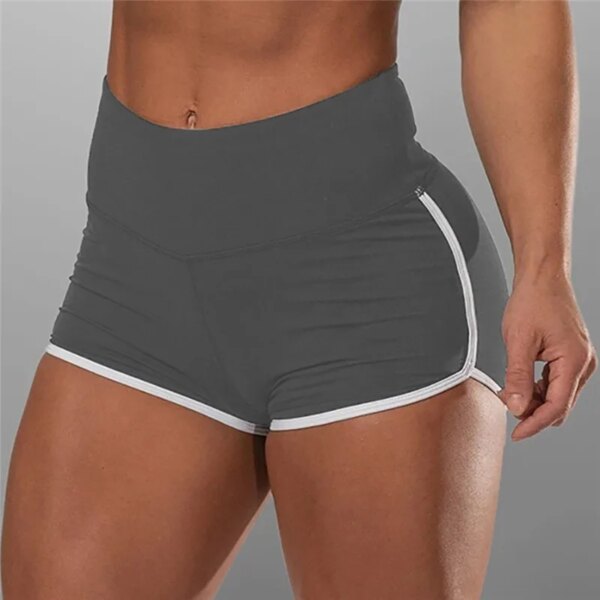 Short de sport sexy taille haute pour femme, leggings de yoga, slips athlétiques, shorts skinny respirants, entraînement de gym, fitness