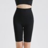 Leggings de fitness fesses pêche pour femmes, shorts de course assiste, pantalons à cinq points, taille haute, sans couture, yoga, sports de gym