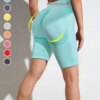 SALSPOR-Short de yoga pour femme, sans couture, push-up, taille haute, fitness, jogging, entraînement, serré, sportif, été