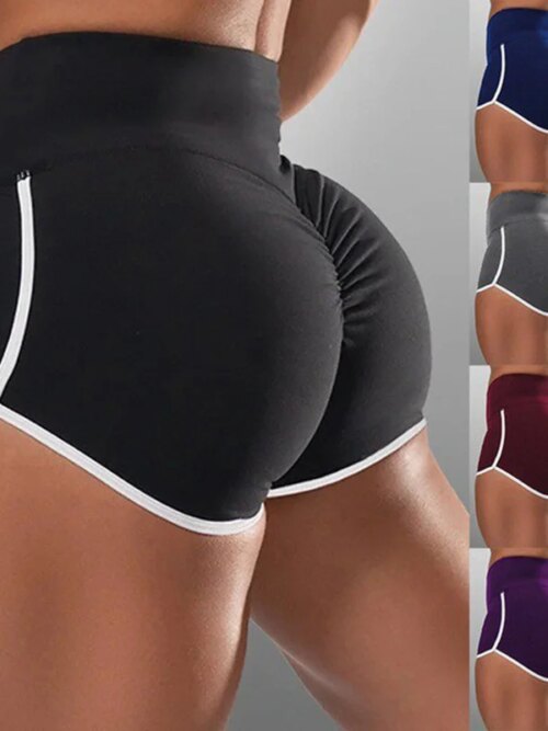 Short de sport élastique sans couture pour femmes, leggings de fitness, push-up, collants d'entraînement de yoga, pantalons sexy, grande taille, court, 5XL