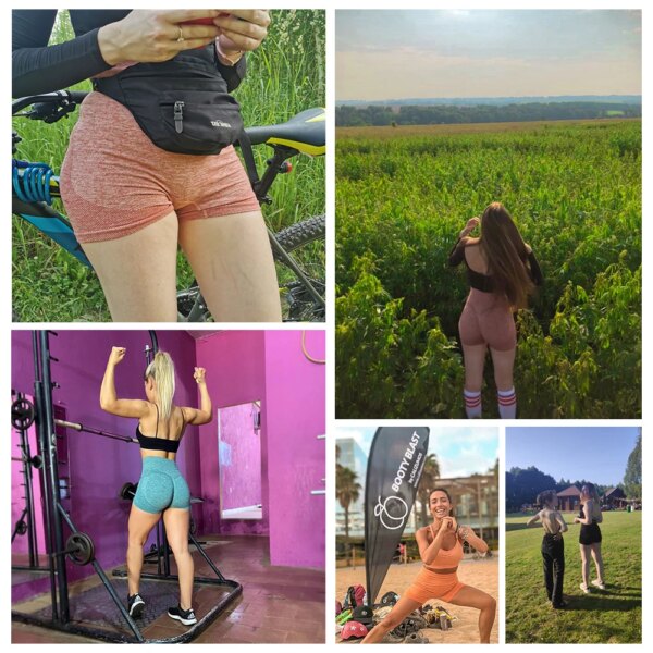 Short de sport femme en spandex – legging noir fitness