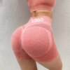Short de sport femme en spandex – legging noir fitness