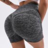 Short de sport femme en spandex – legging noir fitness