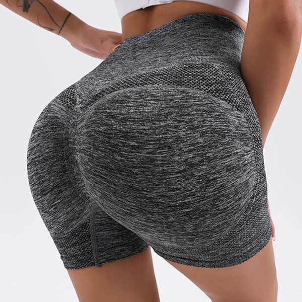 Short de sport femme en spandex – legging noir fitness