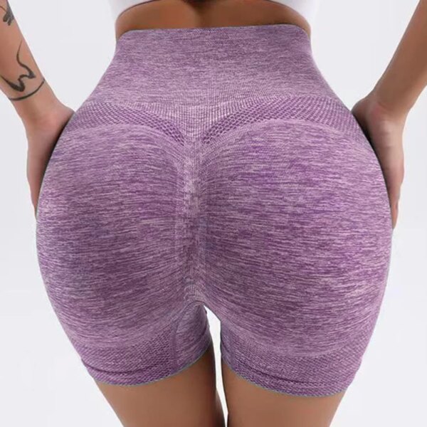 Short de sport femme en spandex – legging noir fitness