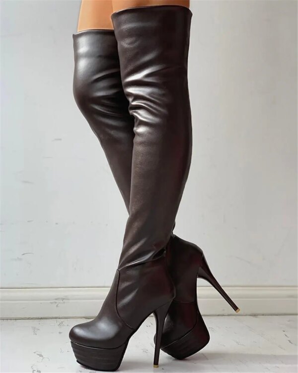 bottes femme Talons hauts fins super hauts pour femmes