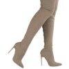 bottes femme Cuissardes pointues à enfiler pour femmes