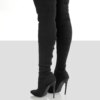 bottes femme Cuissardes pointues à enfiler pour femmes