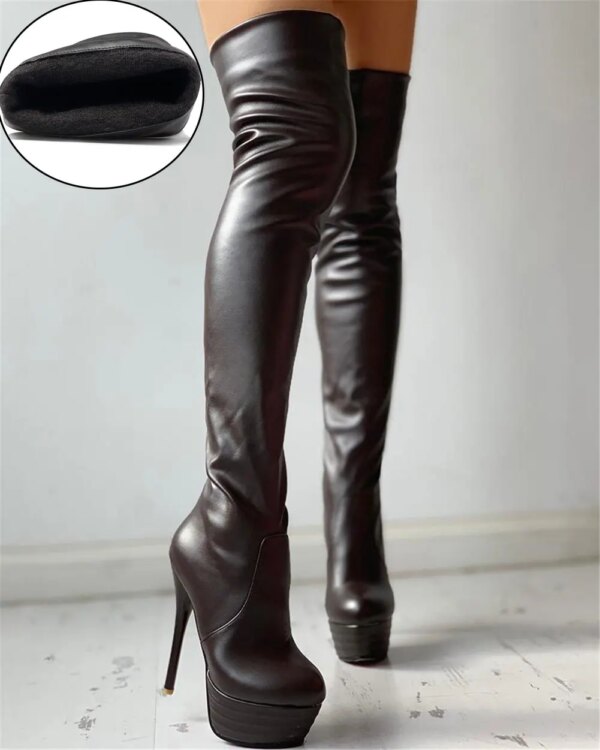 bottes femme Talons hauts fins super hauts pour femmes