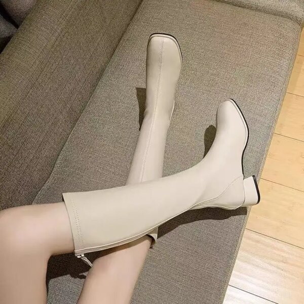 bottes femme Rondes de Luxe pour Femme, Chaussures de Styliste