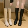 bottes femme Rondes de Luxe pour Femme, Chaussures de Styliste