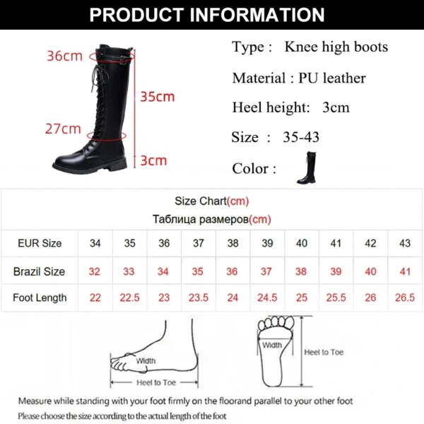 bottes femme hautes en cuir PU avec boucle pour femme, chaussures à talons bas et fermeture éclair