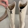 bottes femme au genou pointues pour femmes, escarpins à talons