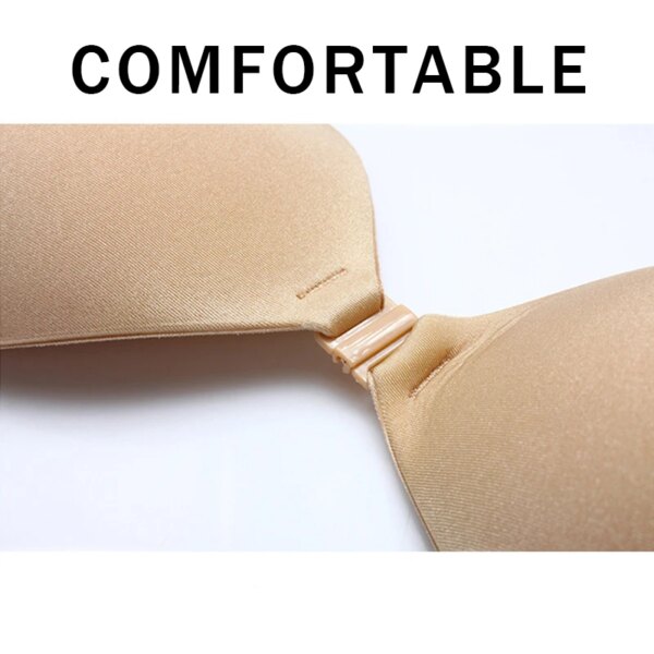 Soutien gorge en silicone auto-adhésif, sexy, sans bretelles, dos nu