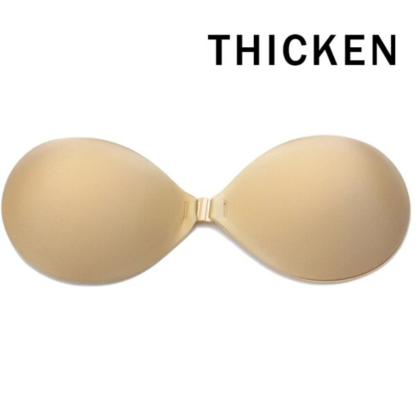 Soutien gorge en silicone auto-adhésif, sexy, sans bretelles, dos nu