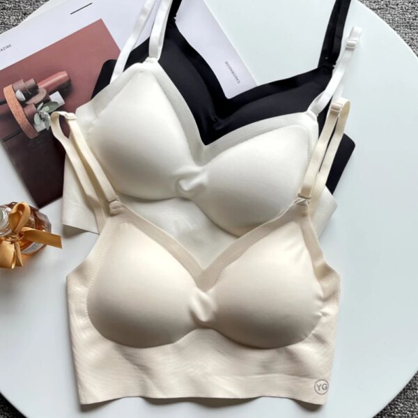 Soutien gorge Invisible dos nu sans armatures, sous-vêtements sans couture, dos nu