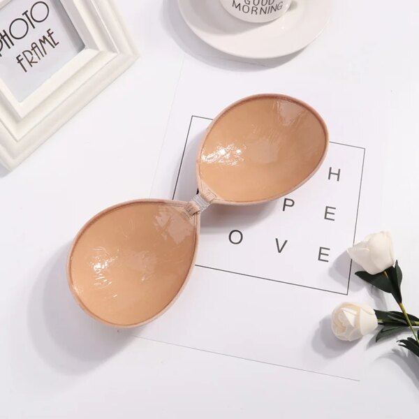 55714-00739a.jpg Soutien gorge Push-Up Invisible en Silicone pour femmes, Sexy, auto-adhésif, buste, fermeture avant