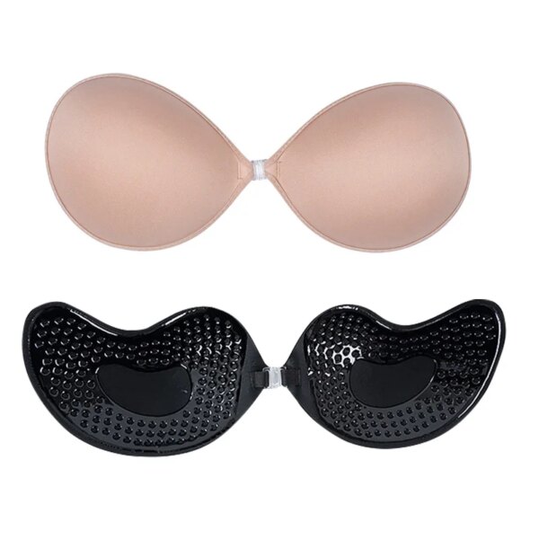 Soutien gorge Push-Up Invisible en Silicone pour femmes, Sexy, auto-adhésif, buste, fermeture avant