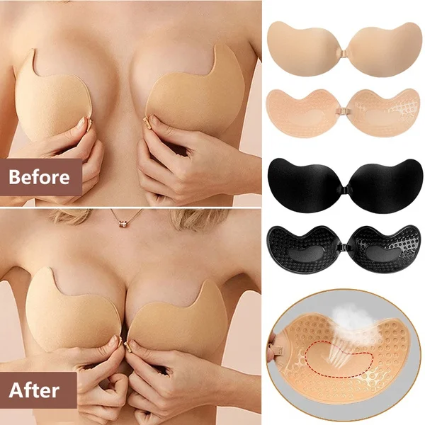 Soutien gorge Push Up Invisible Sans Bretelles et Dos auxpour Femme
