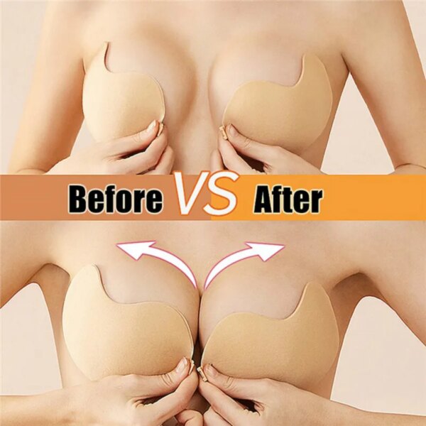 Soutien gorge Push Up Invisible Sans Bretelles et Dos auxpour Femme