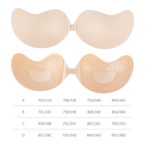 Soutien gorge auto-adhésif en Silicone pour femmes, bande sans bretelles