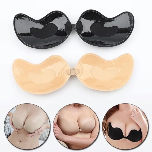 Soutien gorge auto-adhésif en Silicone pour femmes, bande sans bretelles