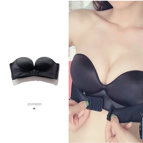 Soutien gorge sans armatures pour femmes, sexy, push up, invisible