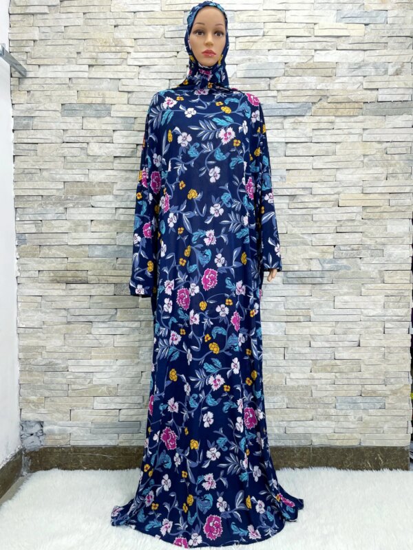 Robe Hijabs Musulmane pour Femme, Vêtement de Prière, Dubaï, Ramadan, Abaya, Arabe, Jibab, Islam, Fleurs, Djellaba, tiens imar, Caftan