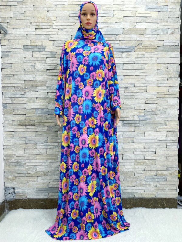 Robe Hijabs Musulmane pour Femme, Vêtement de Prière, Dubaï, Ramadan, Abaya, Arabe, Jibab, Islam, Fleurs, Djellaba, tiens imar, Caftan