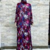 Robe Hijabs Musulmane pour Femme, Vêtement de Prière, Dubaï, Ramadan, Abaya, Arabe, Jibab, Islam, Fleurs, Djellaba, tiens imar, Caftan