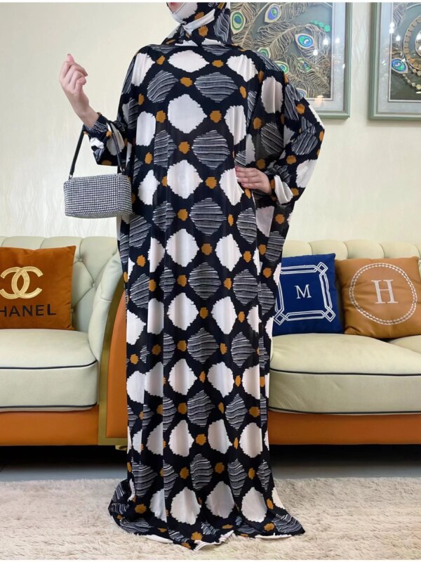 Robe Hijabs Musulmane pour Femme, Vêtement de Prière, Dubaï, Ramadan, Abaya, Arabe, Jibab, Islam, Fleurs, Djellaba, tiens imar, Caftan