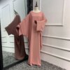 Robe de prière une pièce pour femmes, Ramadan, chauve-souris, Abaya, Dubaï, Nida, Hijab musulman