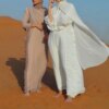 Abaya-Robe Longue Arabe Djellaba pour Femme Musulmane, Caftan Ouvert, Kimono de Dubaï, Turquie, Islam, Pakistan, Ramadan Eid Mubarak