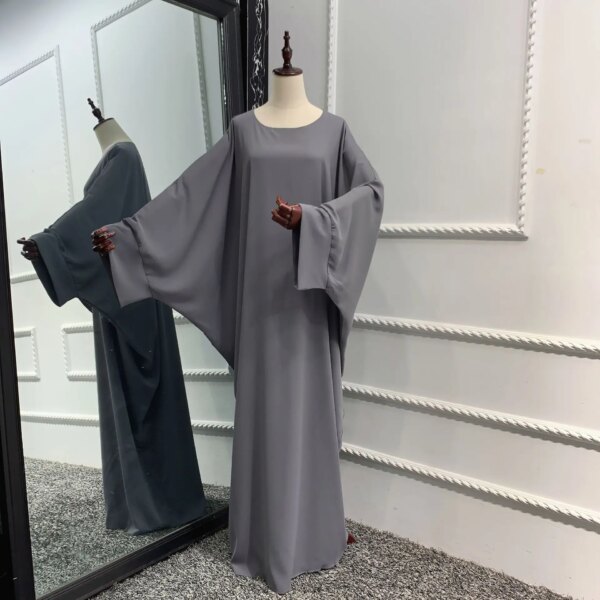 Robe de prière une pièce pour femmes, Ramadan, chauve-souris, Abaya, Dubaï, Nida, Hijab musulman