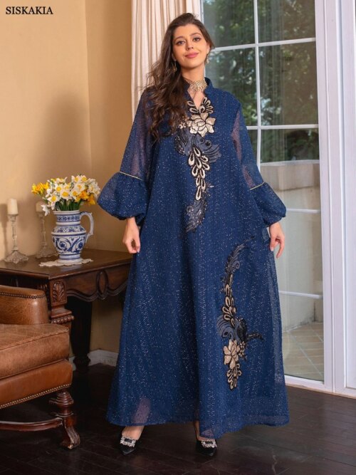 Abayas – robe longue de luxe pour femmes, dubaï, Ramadan, mode musulmane, Caftan Marocain, Occasions de fête de mariage, Djellaba