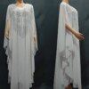 Abayas de Luxe en Mousseline de Soie pour Femme, Boubou, Robe Musulmane, Caftan Marocain, Djellaba pour ixde Mariage, 2025