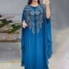 Abayas de Luxe en Mousseline de Soie pour Femme, Boubou, Robe Musulmane, Caftan Marocain, Djellaba pour ixde Mariage, 2025