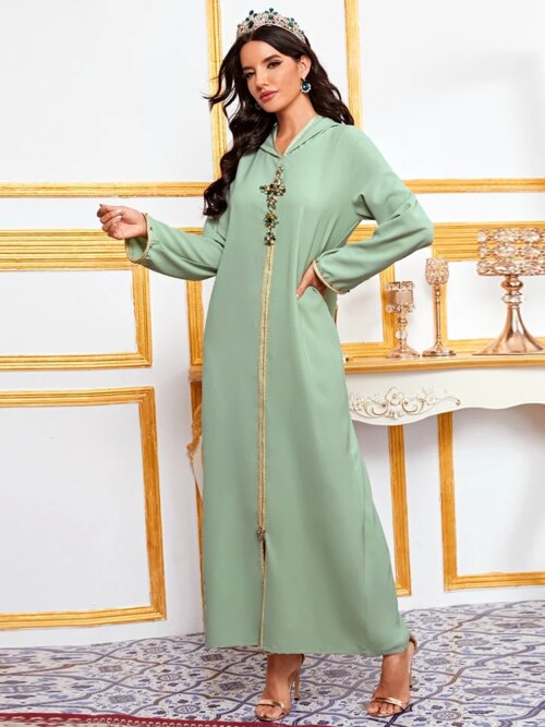 Robe caftan marocain pour femmes, Abaya, Dubaï, Turquie, Islam, Hijab musulman, Robes africaines pour femmes, Djellaba arabe musulmane