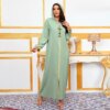 Robe caftan marocain pour femmes, Abaya, Dubaï, Turquie, Islam, Hijab musulman, Robes africaines pour femmes, Djellaba arabe musulmane