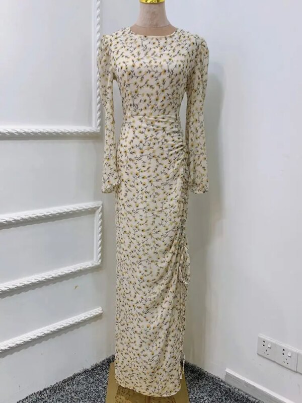 Abaya-Robe Longue Djellaba pour Femme Musulmane, Vêtement Islamique pour Ramadan, Eid, Dubaï, Turquie