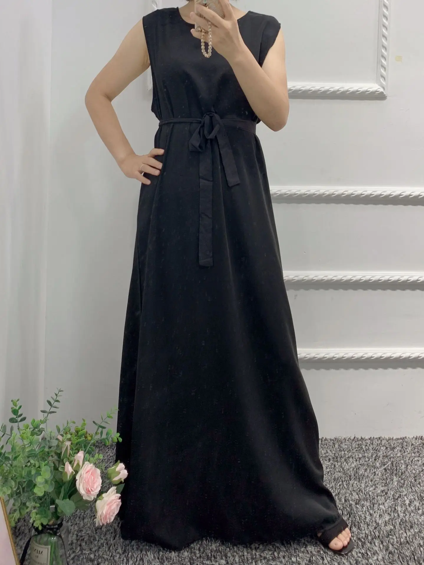Black inside dress