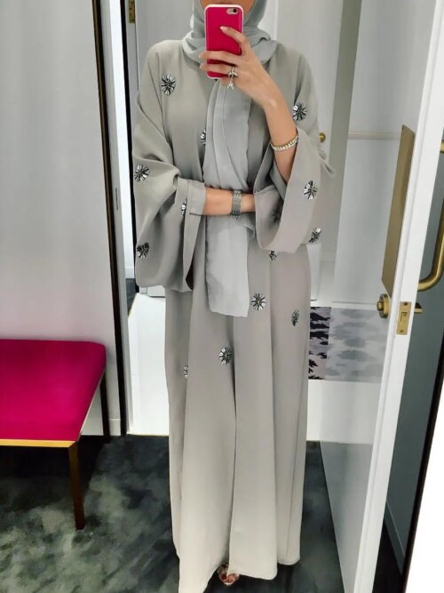 Robe Hijab pour Femme Musulmane, Djellaba, Vêtement Islamique, Ramadan, Eid Mubarak, Abaya Dubaï, Kaftan Arabe