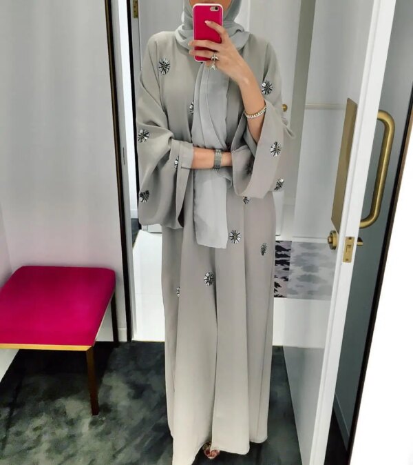Robe Hijab pour Femme Musulmane, Djellaba, Vêtement Islamique, Ramadan, Eid Mubarak, Abaya Dubaï, Kaftan Arabe