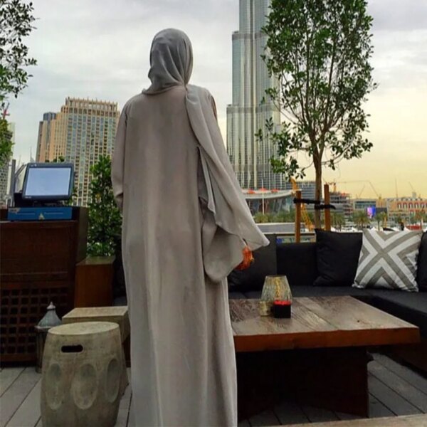 Robe Hijab pour Femme Musulmane, Djellaba, Vêtement Islamique, Ramadan, Eid Mubarak, Abaya Dubaï, Kaftan Arabe