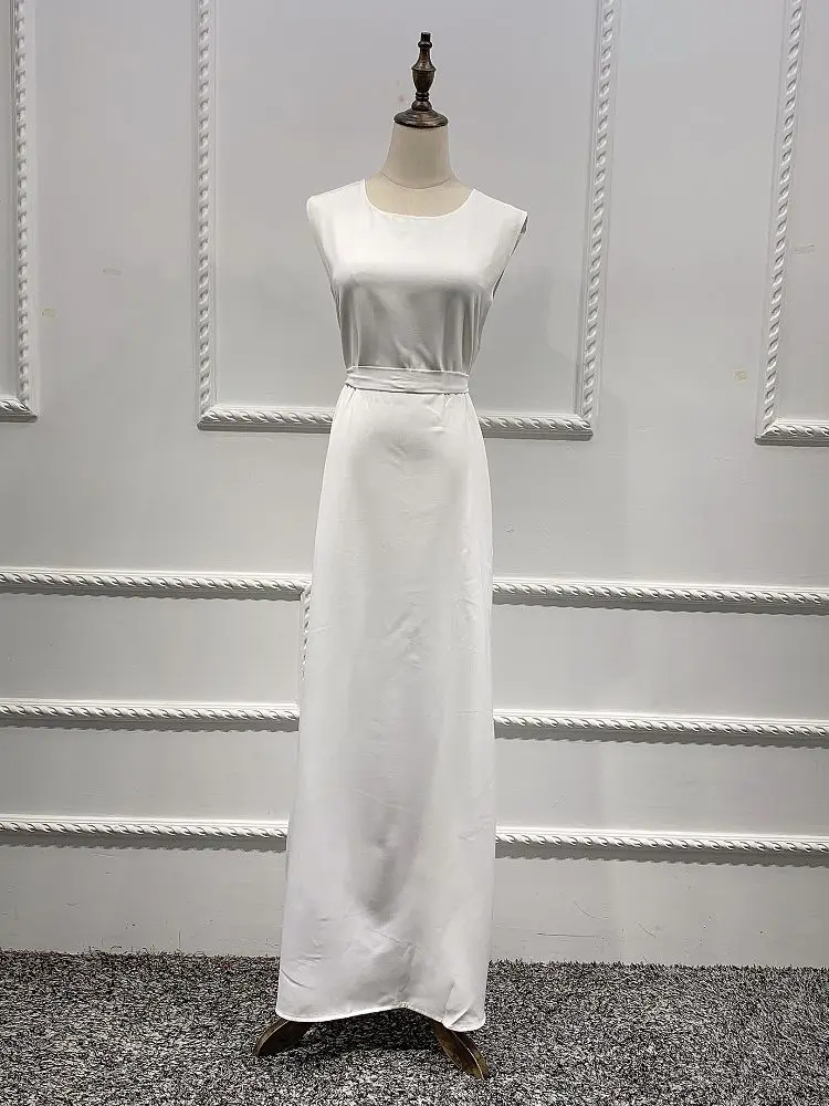 white inside dress