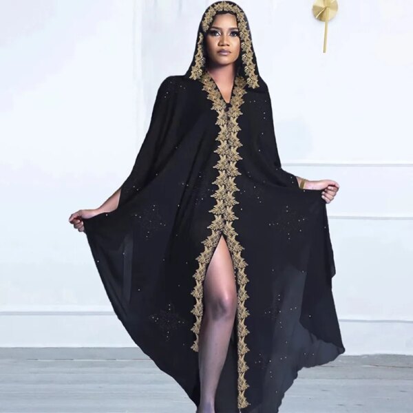 Robe Hijab musulmane pour femmes, robes de soirée africaines pour femmes, robe Kimono, caftan, vêtements islamiques, Djellaba, Ramadan, Abaya, Dubaï