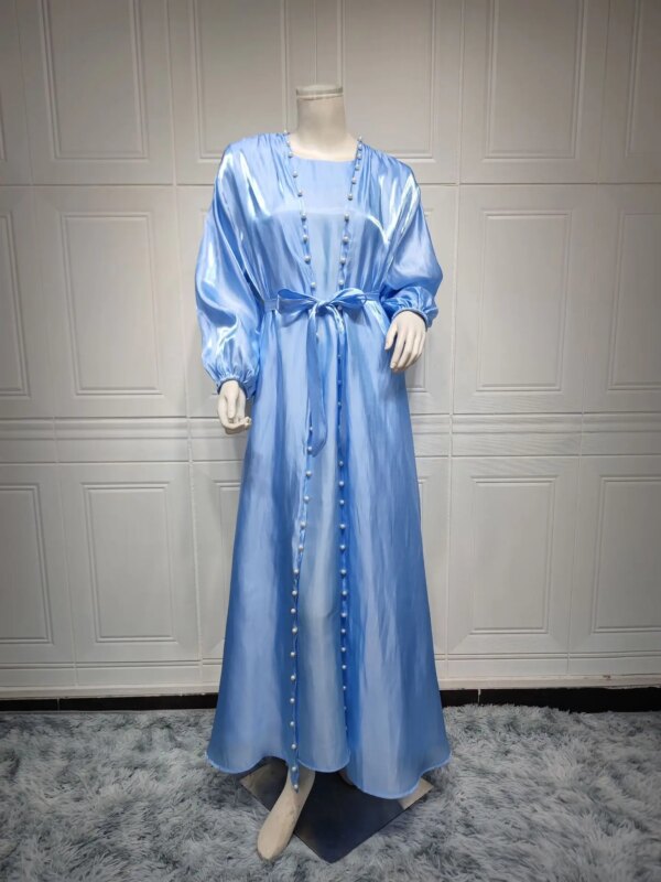 Robe Hijab pour Femme Musulmane, Djellaba, Vêtement Islamique, Ramadan, Eid Mubarak, Abaya Dubaï, Kaftan Arabe