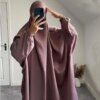 Abaya à Capuche pour Femme, Vêtement de Prière Musulmane, Jilbab, Robe Longue, Dubaï, Turquie, Vêtements Islamiques, Djellaba